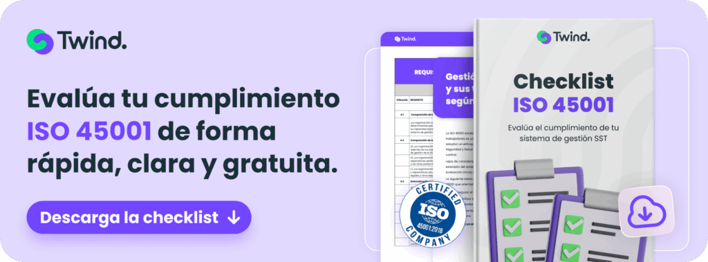 Puedes descargar gratis la checklist para verificar tu cumplimiento en iso 45001 haciendo clic aquí