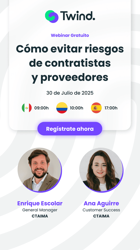 Webinar Cómo evitar riesgos de contratistas y proveedores