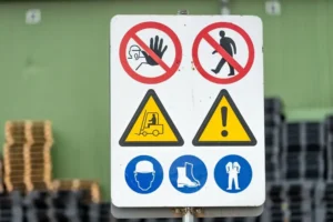 Señales de seguridad y salud en el trabajo según Real Decreto 485/1997 con pictogramas de prohibición, advertencia, obligación y emergencia