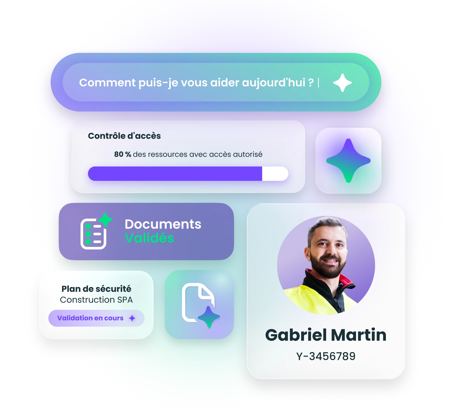 Moteur de validation documentaire de Twind IA pour les risques professionnels Tableau de bord Twind IA affichant l'état de validation et de classification des documents des prestataires.