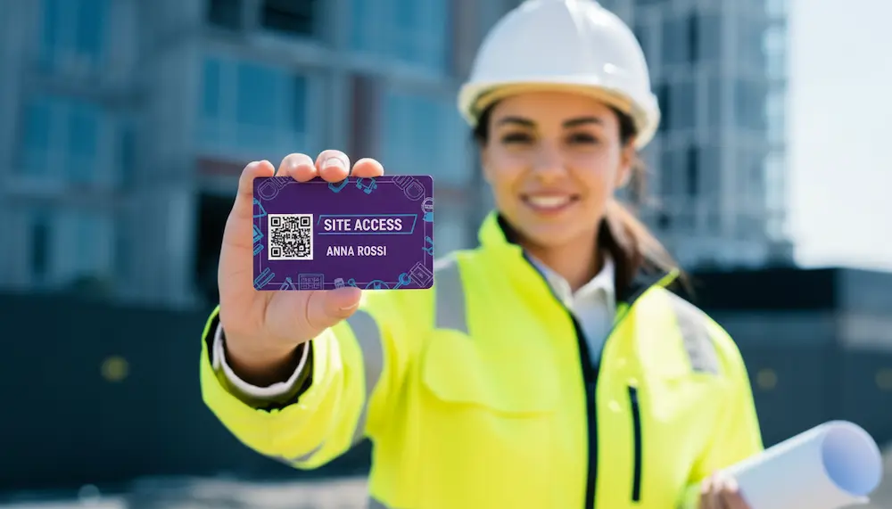 Badge digitale di Cantiere