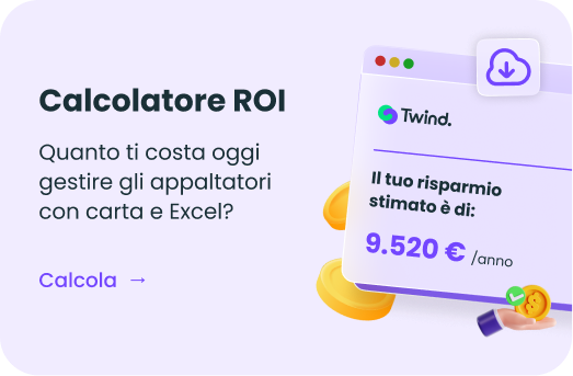 Calcolatore ROI HSE Calcolatore ROI gestione appaltatori di Twind